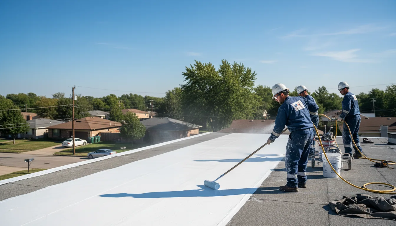 Commercial roof coating in Lawndale, IL near me